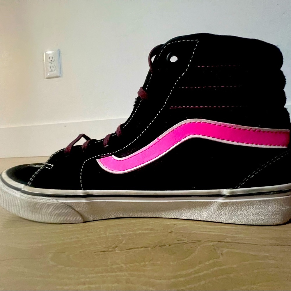 Custom pink vans